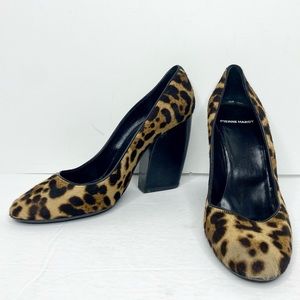 Pierre Hardy Pony Hair Leopard Print Pumps